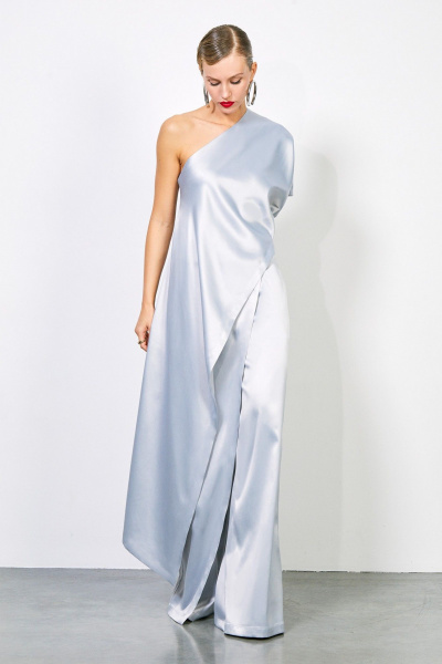 Брюки из атласа с имитацией запаха и карманами Rivoli 5232.2 - фото 2