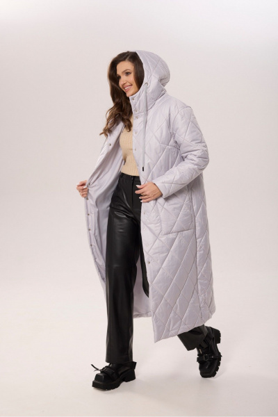 Пальто MALI 524-051 серый - фото 8