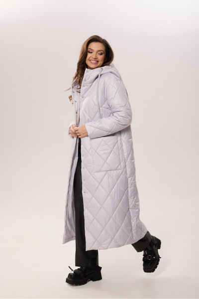 Пальто MALI 524-051 серый - фото 7