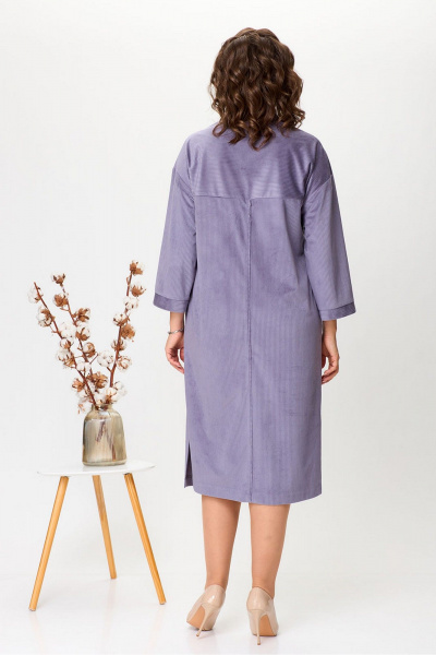 Платье прямого силуэта из вельвета с декоративными кантами Fortuna ШЖ 727 - фото 3