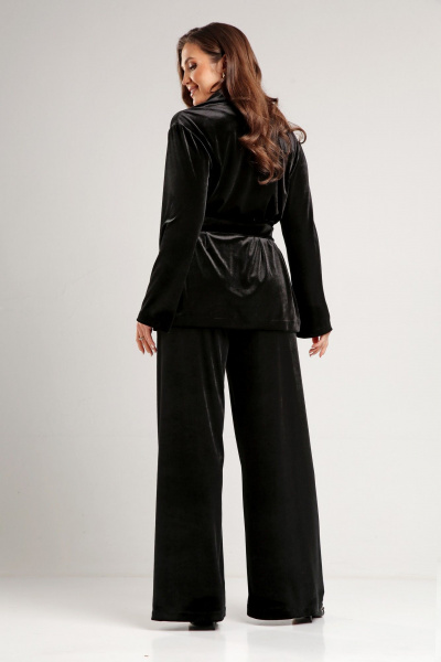 Демисезонный нарядный бархатный жакет на запах THE NAME 2363 - фото 2