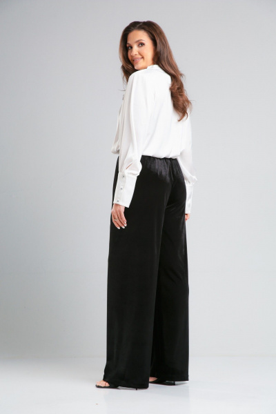 Демисезонные бархатные брюки свободного кроя THE NAME 2364 - фото 5