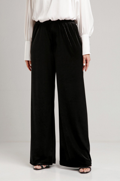 Демисезонные бархатные брюки свободного кроя THE NAME 2364 - фото 2