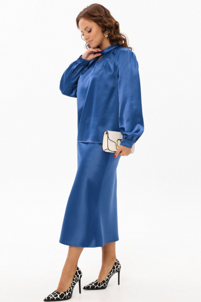 Комплект юбка и блуза с декоративными складками Angelina & Сompany 1189 - фото 8