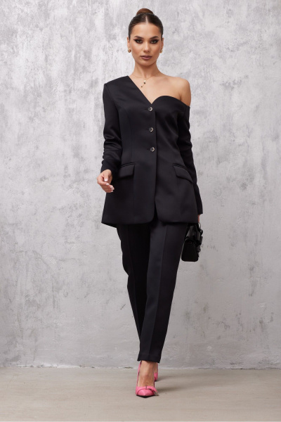 Жакет с одним открытым плечом и карманами на пуговицах Vesnaletto 4059 - фото 7