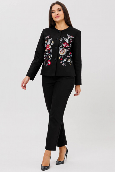 Юбка серебристая из паеточной ткани длиной макси Ma Сherie 1141 черный - фото 7