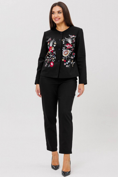 Юбка серебристая из паеточной ткани длиной макси Ma Сherie 1141 черный - фото 4