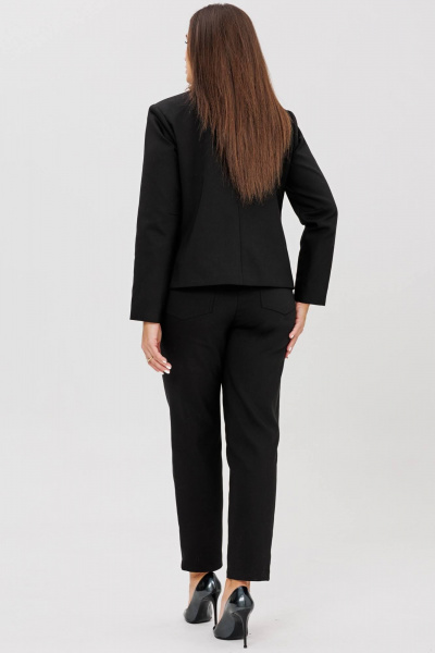 Юбка серебристая из паеточной ткани длиной макси Ma Сherie 1141 черный - фото 3