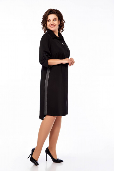 Платье Ольга Стиль С-883 черный - фото 3