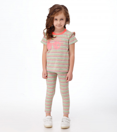 Круглогодичный хлопковый летний джемпер с ярким принтом Panda Kids ПА-244340 мультиколор - фото 3