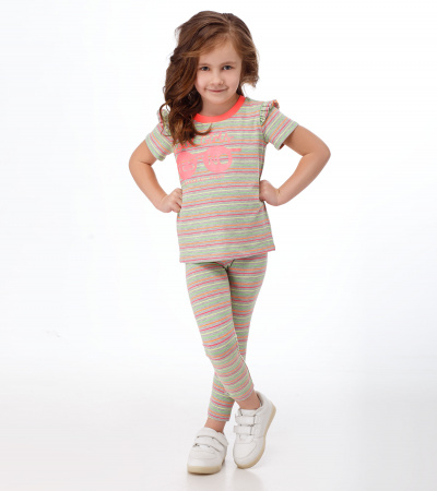 Круглогодичный хлопковый летний джемпер с ярким принтом Panda Kids ПА-244340 мультиколор - фото 4