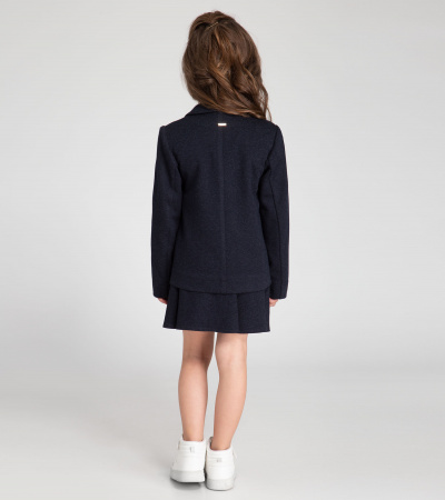 Юбка солнце длиной до колена из вискозы Panda Kids ПА-254850 синий - фото 3