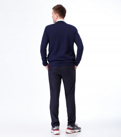 Джемпер трикотажный с длинным рукавом для мальчика Panda Kids ПА-249242 темно-синий - фото 8