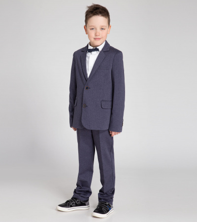 Пиджак классический для мальчика из вискозы Panda Kids ПА-253330 синий - фото 3