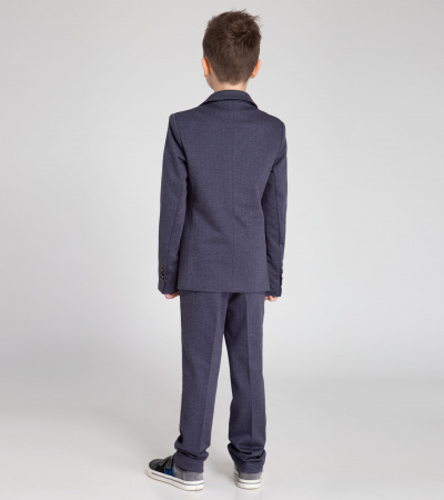 Пиджак классический для мальчика из вискозы Panda Kids ПА-253330 синий - фото 4