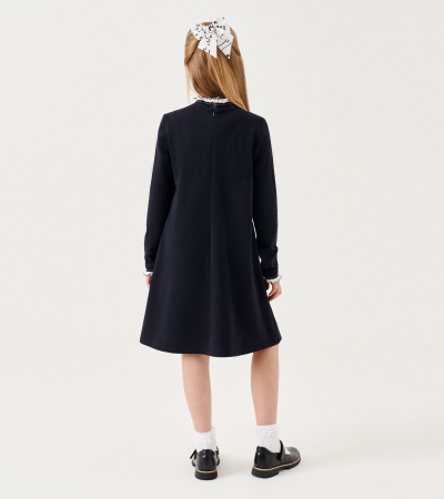 Платье с длинной 63-75 см и рукавами Panda Kids ПА-262480 синий - фото 4