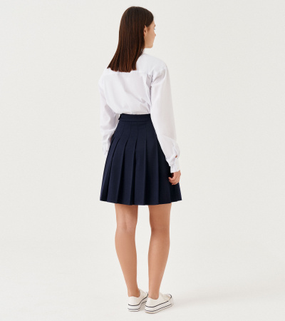 Юбка расклешённая для девочки из поливискозной ткани Panda Kids ПА-263951 синий - фото 2