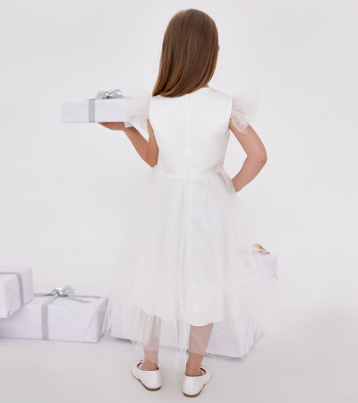 Платье универсальное с длиной 75-87 см Panda Kids ПА-261380 белый - фото 5