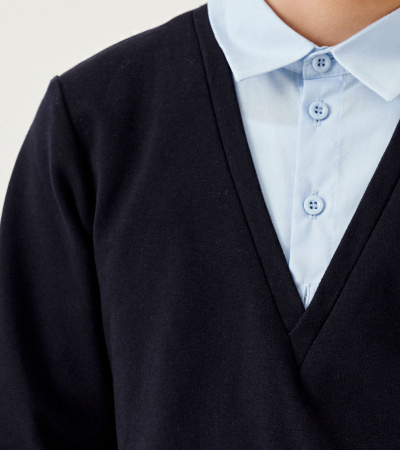 Джемпер из трикотажа с длиной 44-56 см Panda Kids ПА-261640 синий - фото 9