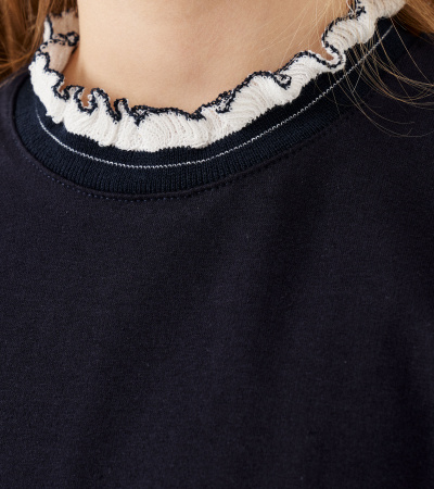 Платье с длинной 63-75 см и рукавами Panda Kids ПА-262480 синий - фото 10