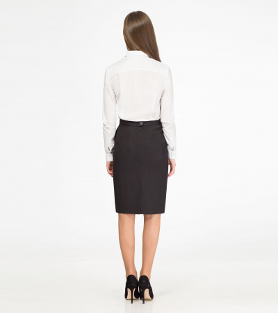 круглогодовая блузка с длинным рукавом и классическим кроем Panda Kids ПА-313342 белый - фото 2