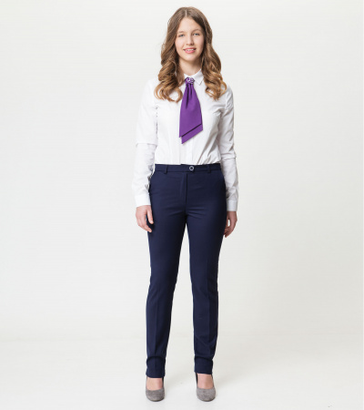 круглогодичные брюки с широкой линией и длиной 106 см Panda Kids ПА-322762B синий - фото 3