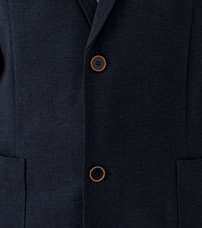 Пиджак из трикотажного вискозного полотна с комфортным силуэтом Panda Kids ПА-355532 синий - фото 10