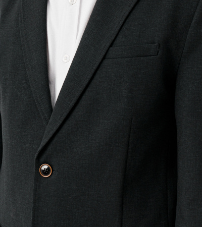 Пиджак для мальчика из вискозного трикотажа Panda Kids ПА-355532 темно-серый - фото 7