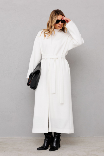 Длинный кардиган из трикотажа свободного кроя AVRIL 1057 айвори - фото 7