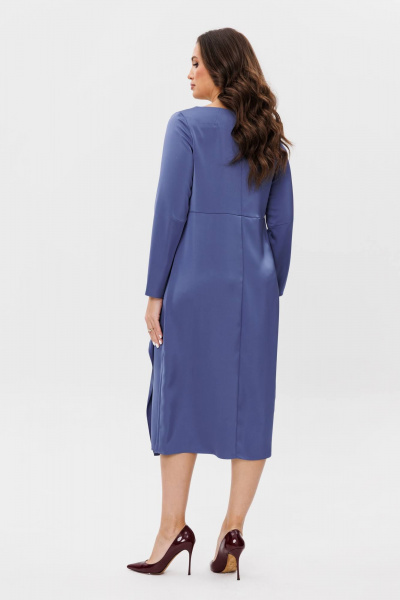 Платье нарядное из атласа с асимметричным дизайном Fantazia Mod 4379 - фото 4