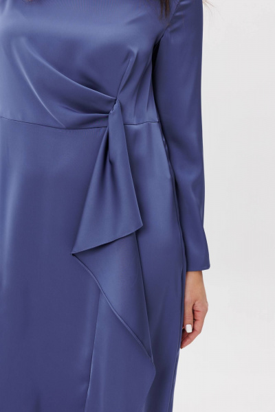 Платье нарядное из атласа с асимметричным дизайном Fantazia Mod 4379 - фото 3