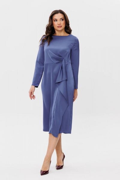 Платье нарядное из атласа с асимметричным дизайном Fantazia Mod 4379 - фото 1