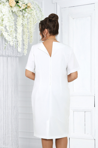 Элегантный кружевной комплект из кардигана и платья для особых мероприятий Ninele 6040 молочный - фото 13