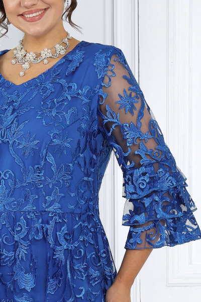 Платье Ninele 7436 васильковый - фото 11