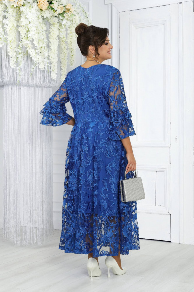 Платье Ninele 7436 васильковый - фото 10