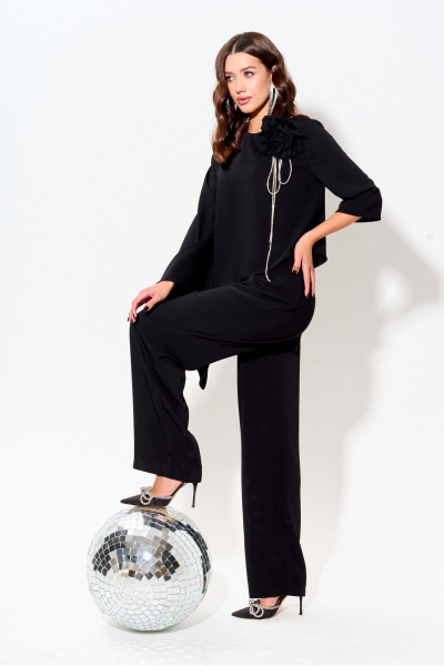 Нарядный комплект блузы и брюк из текстиля Lyushe 3977 - фото 9