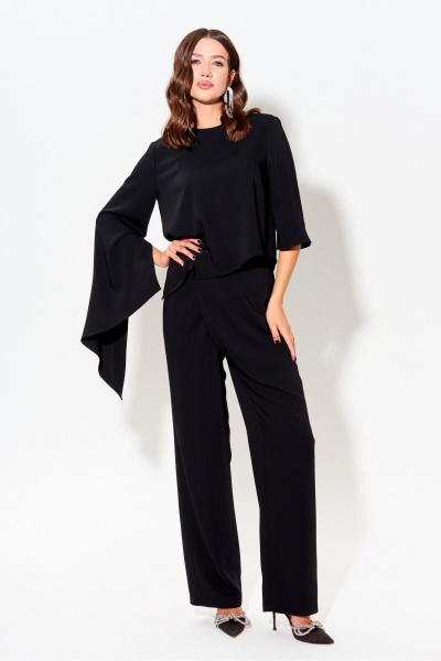 Нарядный комплект блузы и брюк из текстиля Lyushe 3977 - фото 1