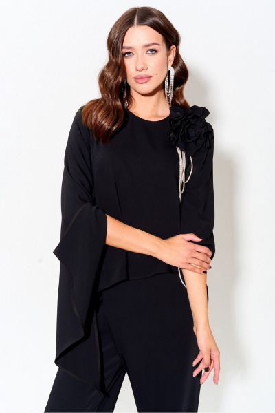 Нарядный комплект блузы и брюк из текстиля Lyushe 3977 - фото 4