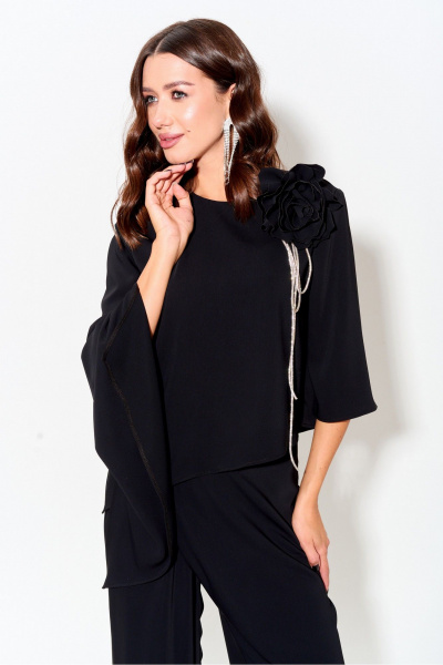 Нарядный комплект блузы и брюк из текстиля Lyushe 3977 - фото 3