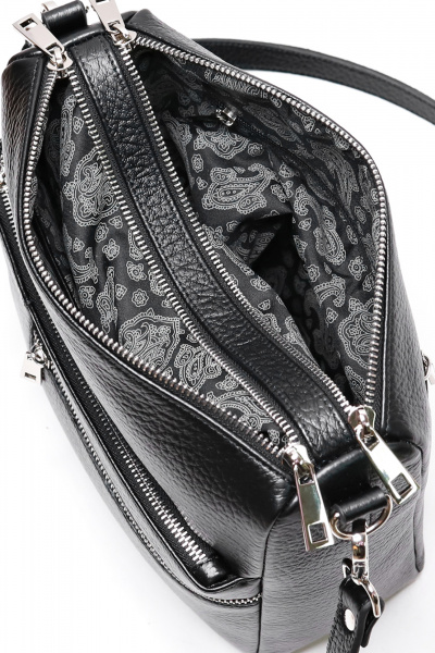 Сумка классическая из натуральной кожи на каждый день Galanteya 124.24с471к45 черный - фото 5