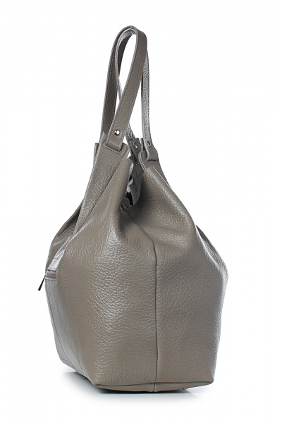 Бежевая сумка с ручками и карманами из натуральной кожи Galanteya 49823.24с291к45 бежевый_т. - фото 4