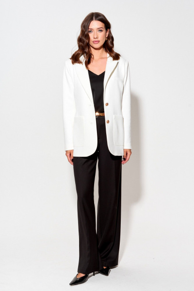 Жакет деловой из искусственной замши с карманами Lyushe 3988 - фото 7