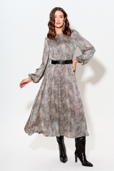 Платье с принтом и декоративным вырезом на спинке Lyushe 3998 - фото 6