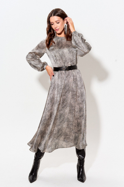 Платье с принтом и декоративным вырезом на спинке Lyushe 3998 - фото 4