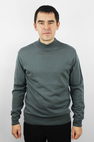 Свитер свободный с высоким воротником-стойкой Полесье С3012-15 5С1749-Д43 182,188 черный_жемчуг - фото 1