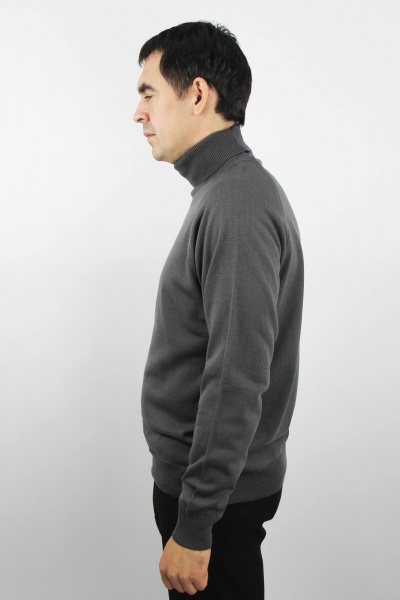 Мужской свитер с регланом и отложным воротником Полесье С3070-17 7С1581-Д43 182,188 графитовый - фото 2