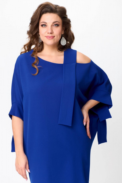 Трансформерное платье с рукавом летучая мышь и асимметричным вырезом Solomeya Lux 974 - фото 10