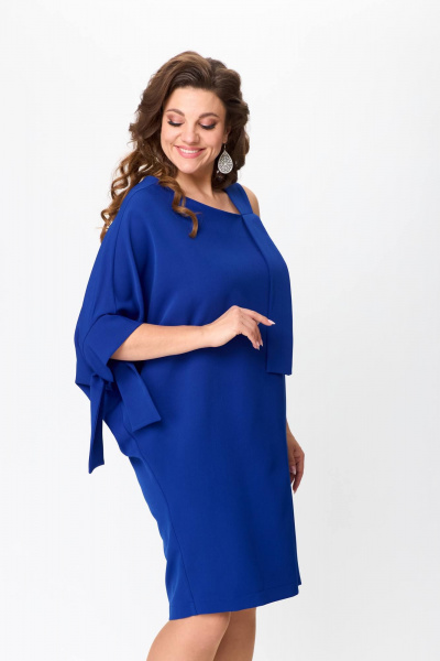 Трансформерное платье с рукавом летучая мышь и асимметричным вырезом Solomeya Lux 974 - фото 9