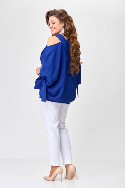 Трансформерное платье с рукавом летучая мышь и асимметричным вырезом Solomeya Lux 974 - фото 5