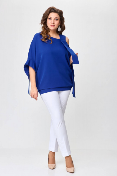 Трансформерное платье с рукавом летучая мышь и асимметричным вырезом Solomeya Lux 974 - фото 4